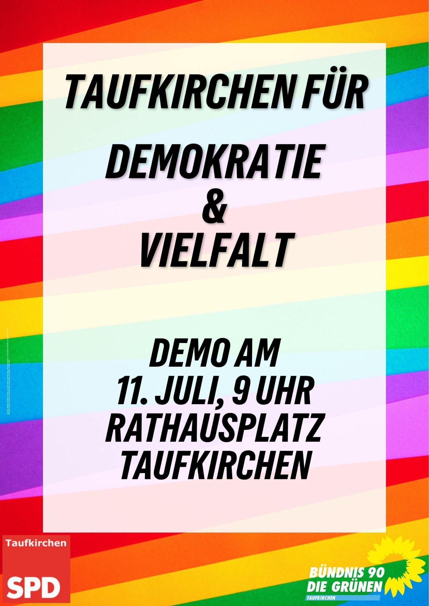 Taufkirchen für Demokratie und Vielfalt - Demo